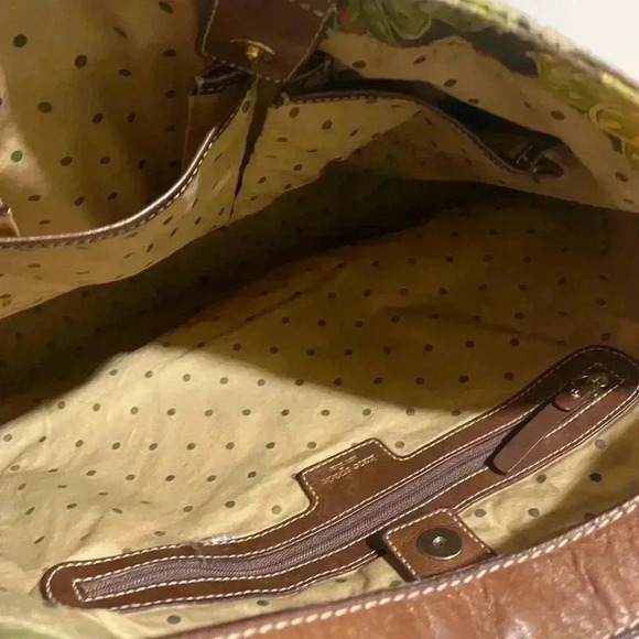 Kate Spade Brown and Green Paisley Hobo Bag - Picture 11 of 16
